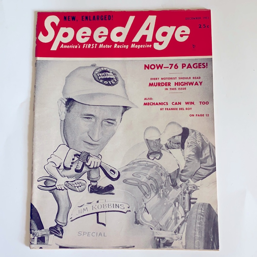 Speed Age Vintage Auto Racing Magazine, December 1951, Vol. 5 No. 8